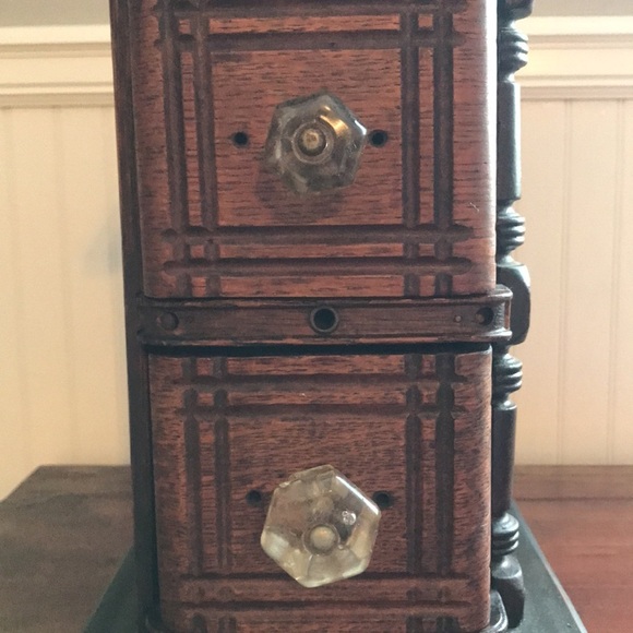 Restored Vintage Sewing Machine Drawer organizer w/ Glass knobs. Refurbished. - Picture 16 of 16